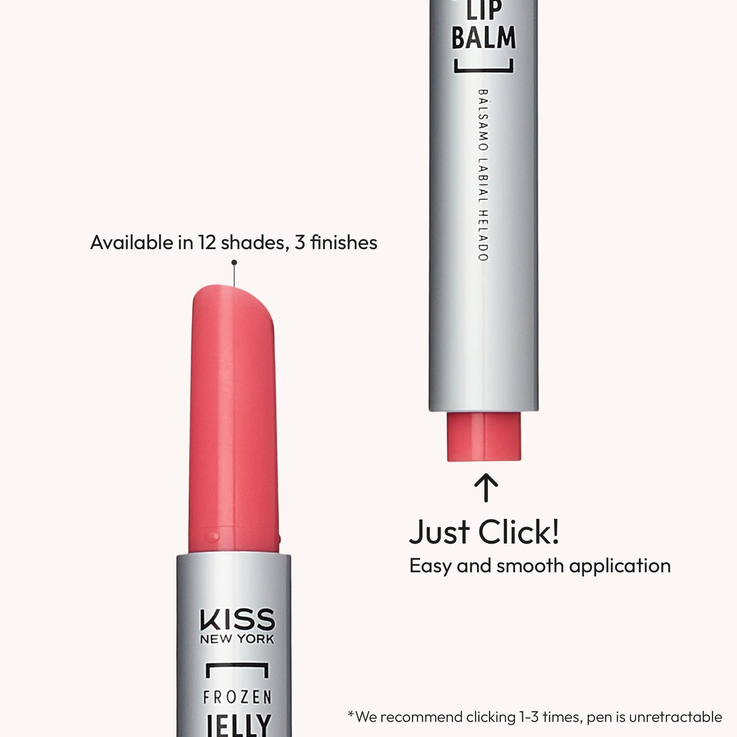 KISS NEW YORK Frozen Jelly Lip Balm Pen, High Shine Lip Gloss for Sheer Tint, Hydrating Melting Lipstick With Hyaluronic Acid, Cooling Effect Beauty and Personal Care Kiss