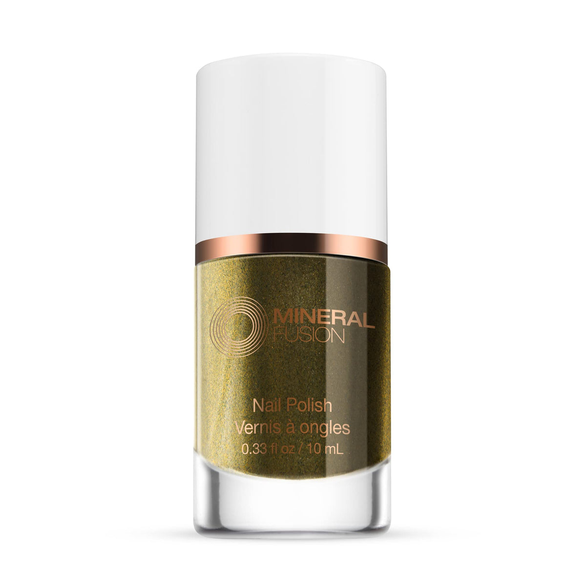 Mineral Fusion Nail Polish, Dark Glitter Gold 0.33 Fl Oz (Pack of 1)