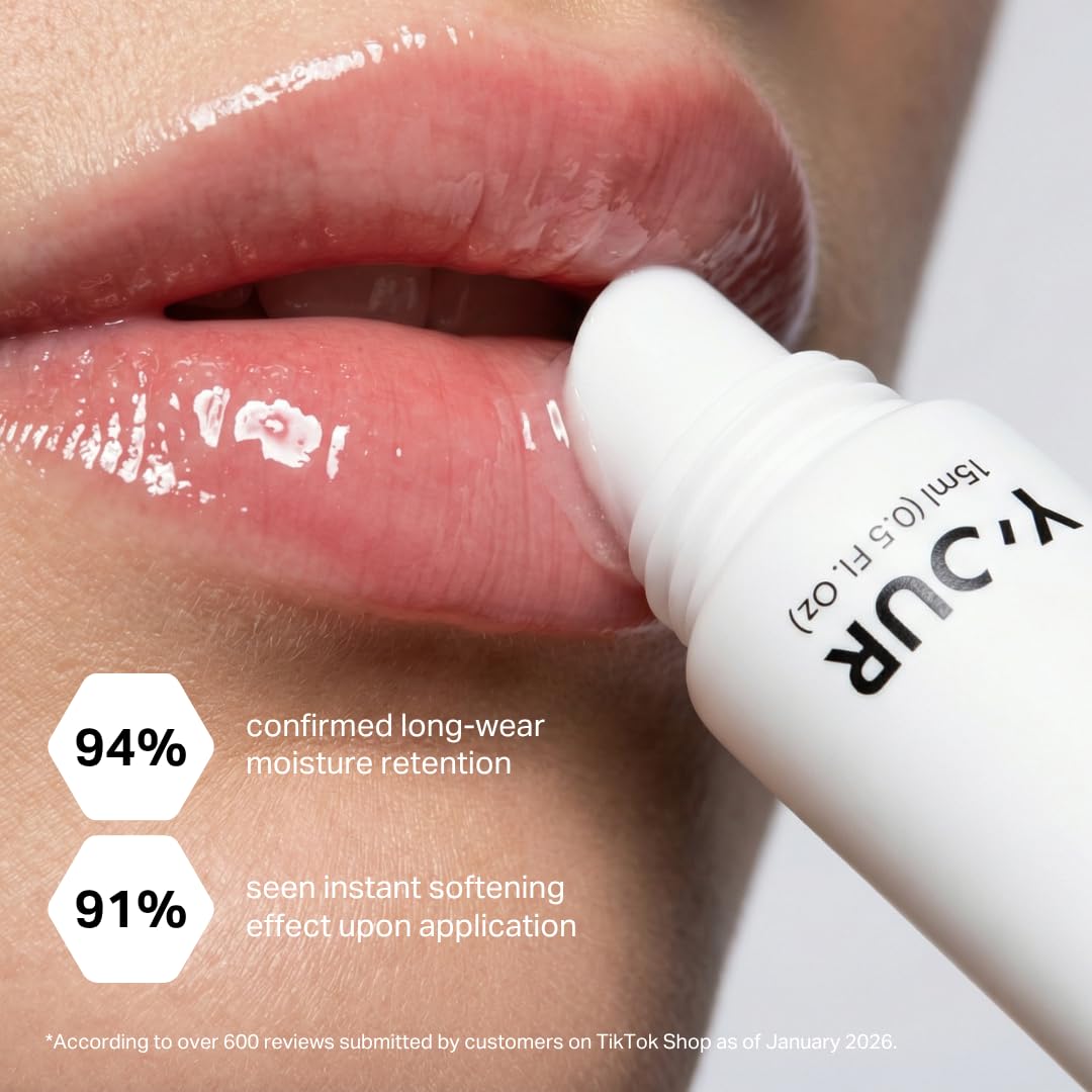 Y’OUR Intensive Healing Lip Balm for Dry Chapped Lips - Deeply Hydrating Lip Treatment - Hyaluronic Acid, Shea Butter & Rosehip Oil - Repairing Beauty and Personal Care Y'OUR