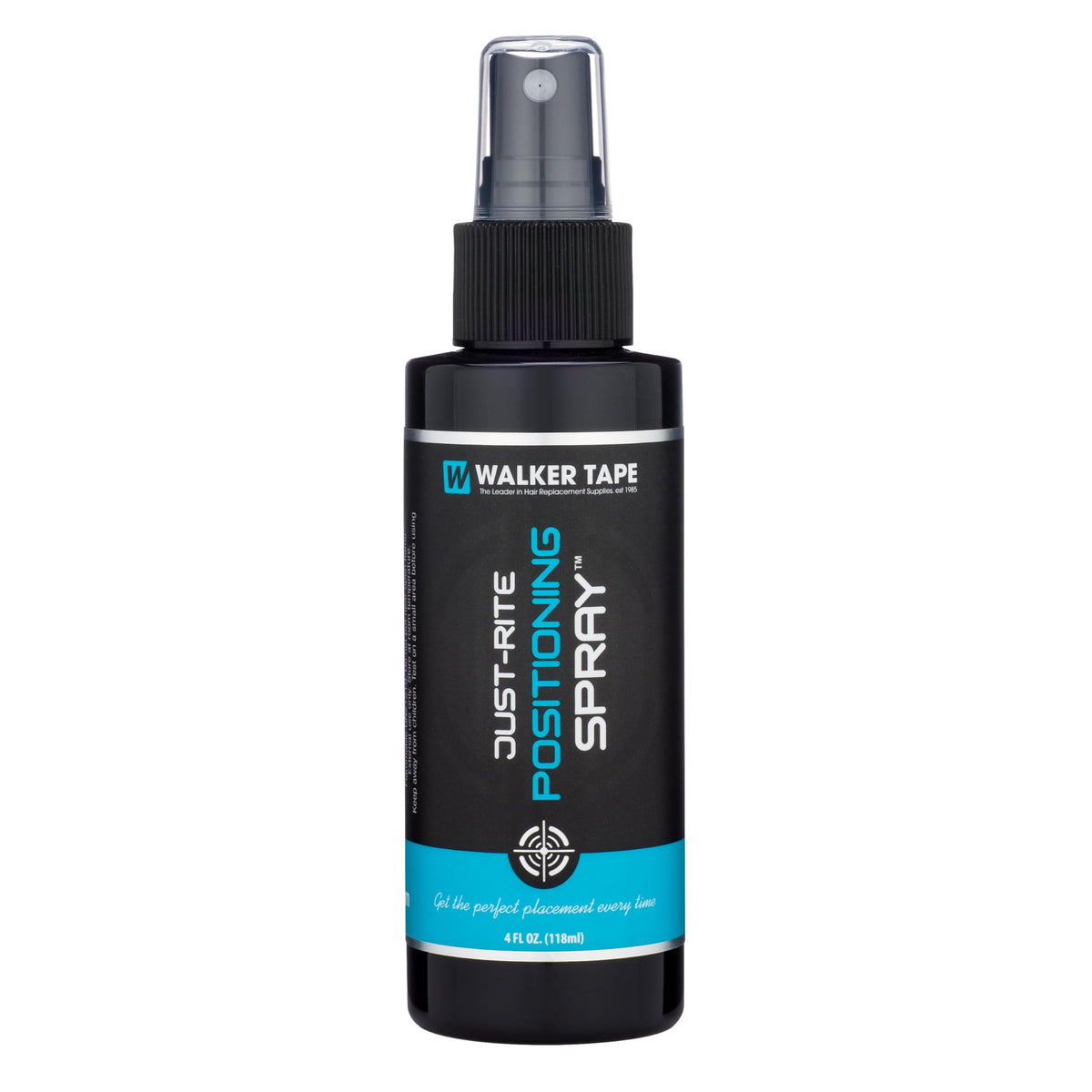Walker Tape Just-Rite Positioning Spray 4 fl oz for Wig Installs, Lace Systems, Toupee Applications, Hair Tape Prep and Adhesive Strips Use Allowing