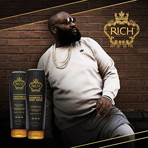 RICH Hair Care Pure Luxury Energizing Conditioner and Shaving Cream, 6.75 oz. Beauty and Personal Care RICH