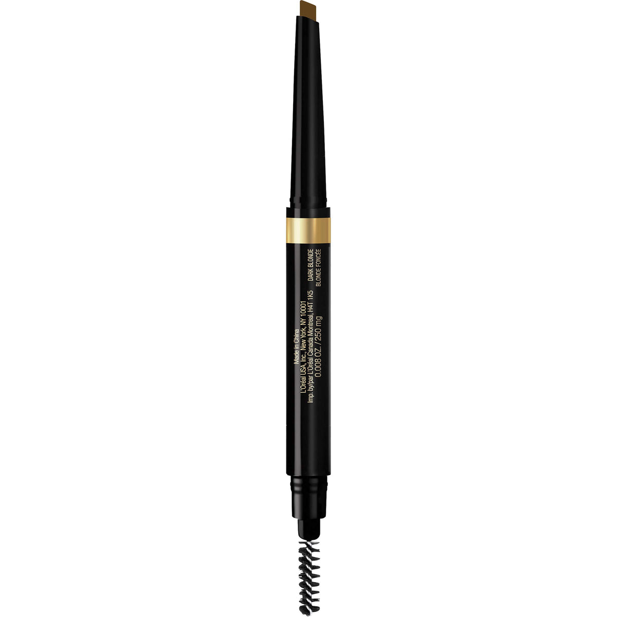 L'Oreal Paris Brow Stylist Shape & Fill Mechanical Eye Brow Makeup Pencil, Dark Blonde, 0.008 oz.
