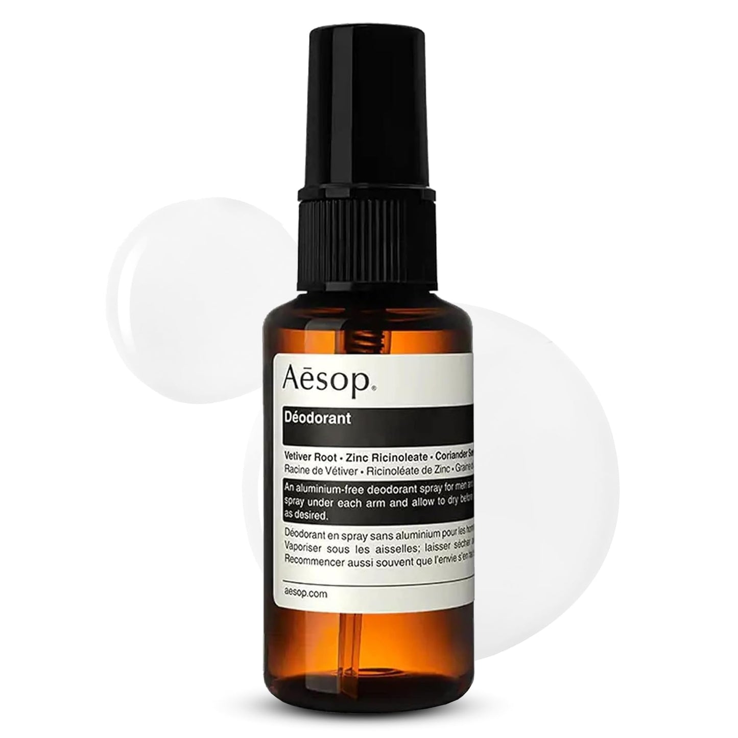Aesop Aluminum Free Deodorant Spray for Women & Men - Vetiver, Zinc, and Tea Tree to Reduce Odor and Bacteria - Woody & Earthy - Vegan & Cruelty-Free Beauty and Personal Care Aesop