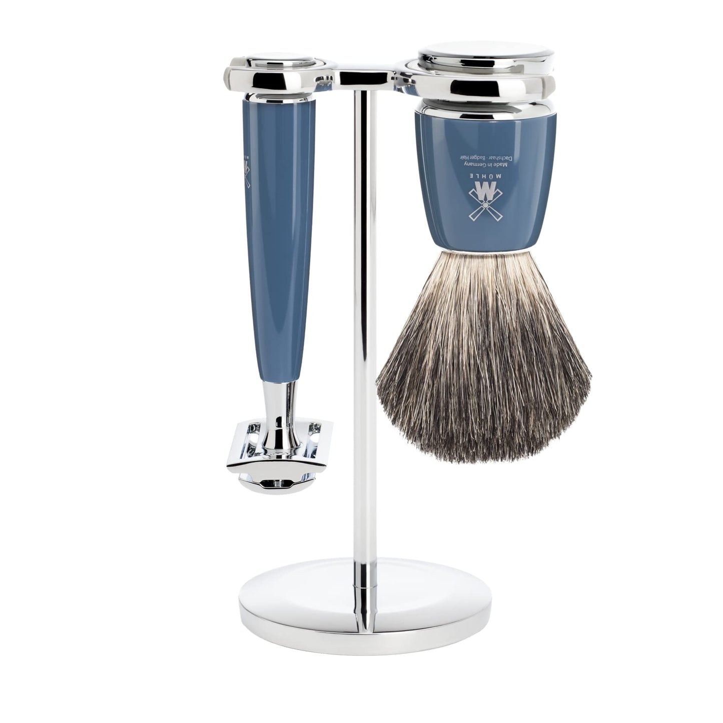 MÜHLE RYTMO 3-Piece Pure Badger Safety Razor Luxurious Modern Shaving Set - Perfect for Every Day Use, Barbershop Quality Close Smooth Shave Beauty and Personal Care MÜHLE