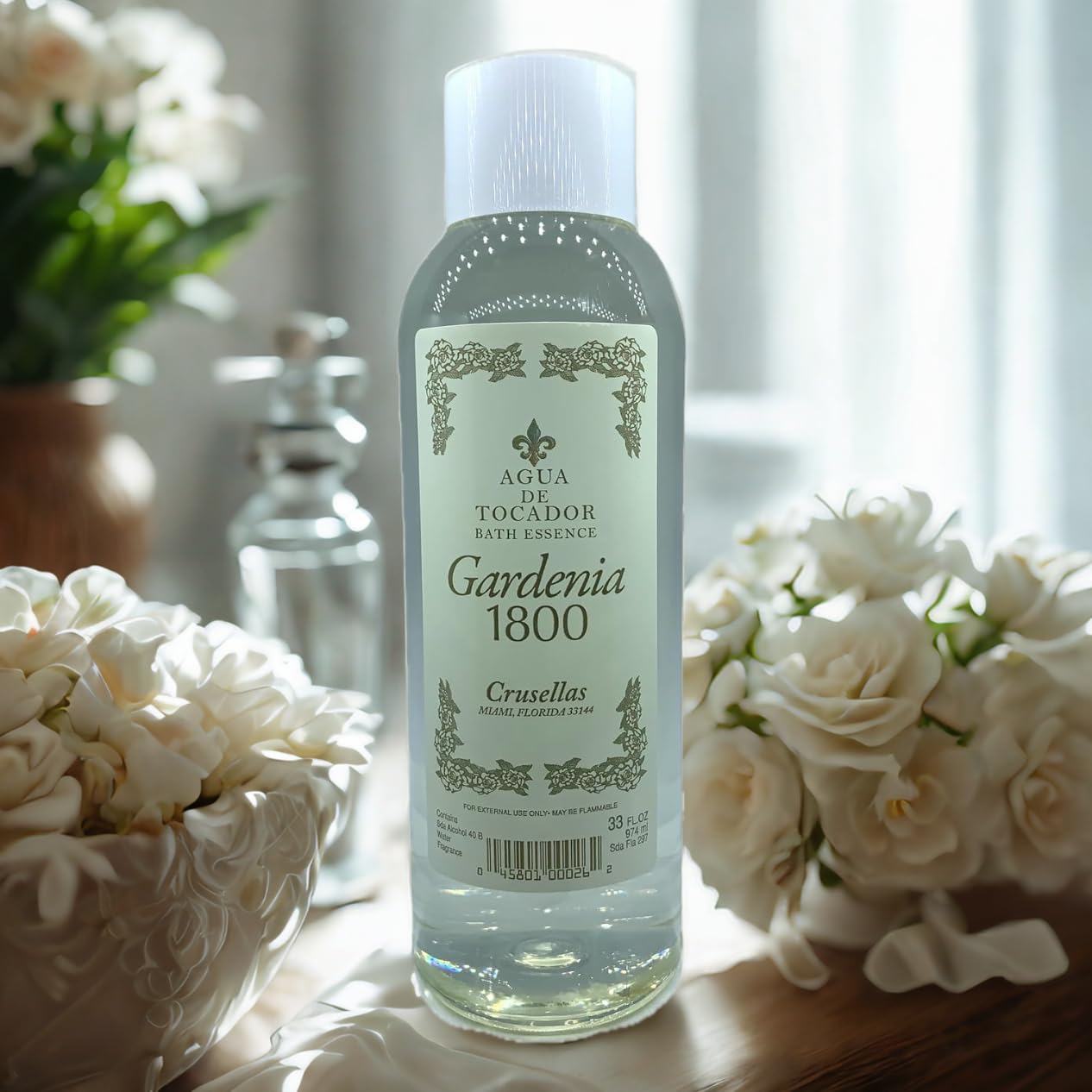 Crusellas Legitima Kolonia 1800 Gardenia Splash Cologne 33 Fl. Oz. Beauty & Personal Care Crusellas