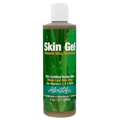 Aloe Life - Skin Gel & Herbs Ultimate Skin Treatment, 99% Certified Organic Whole Leaf Aloe Vera, Vitamins C, A, & E, Head-to-Toe Skin Care Support Beauty & Personal Care Aloe Life