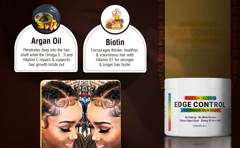 GrowFinity Hair Growth Gel with Biotin and Argan Oil for Rapid Growth | Strong 48-Hour Hold Styling Gel for Edges | Extra Large 5.3 Oz Beauty & Personal Care GrowFinity