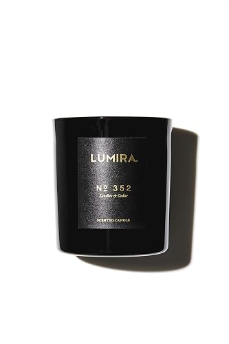 Lumira Scented Candle, Leather & Cedar Beauty & Personal Care Lumira
