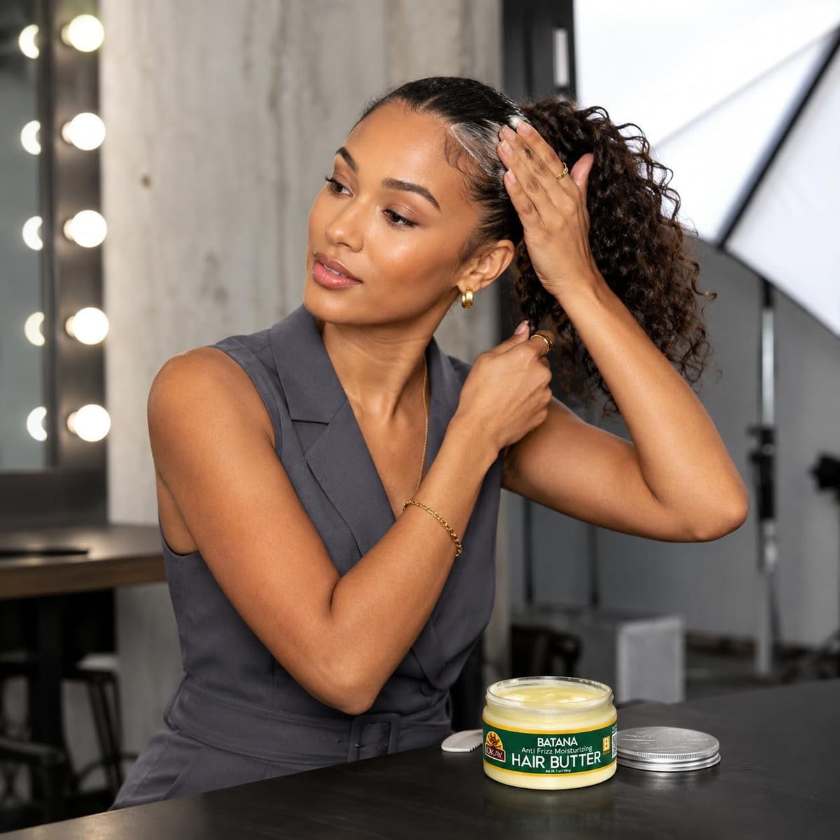 OKAY Batana Hair Butter 7 oz - Deep Moisturizing Hair Cream with Batana Oil, Shea Butter & Coconut Oil, Frizz Control & Curl Defining Treatment for