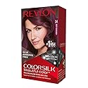 Revlon ColorSilk Hair Color 34 Deep Burgundy 1 Each (Pack of 4) Beauty & Personal Care REVLON