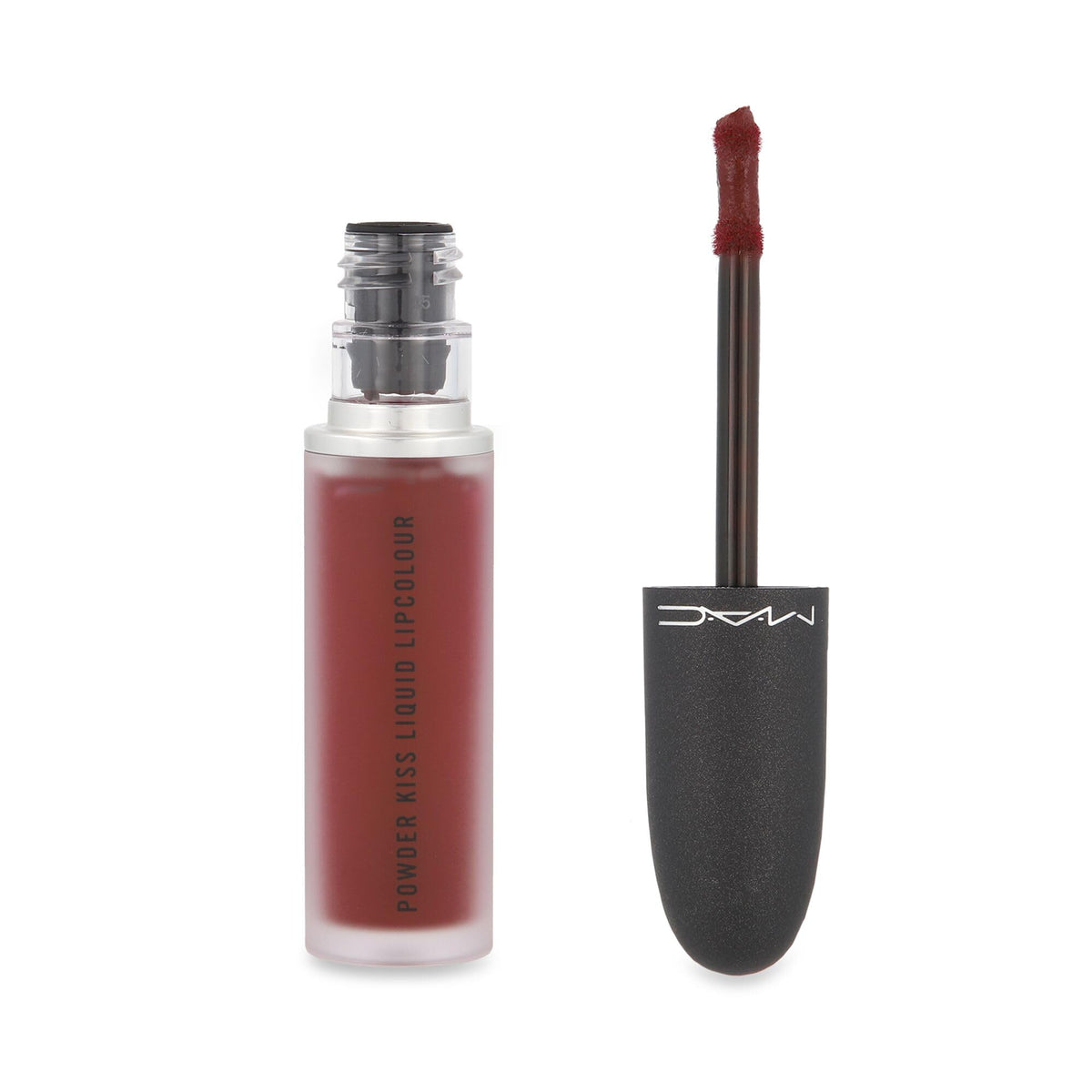 MAC Cosmetics Powder Kiss Liquid Lipcolour - 994 Make Love To The Camera (Deep Wine) - 0.17 fl oz / 5 mL