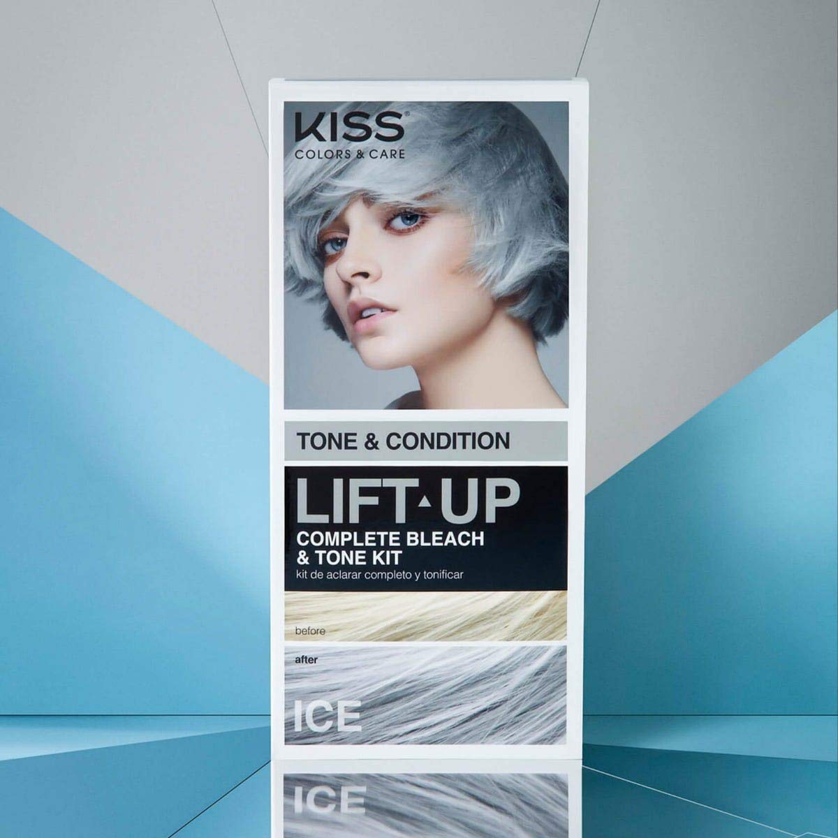 KISS Lift Up Complete Hair Bleach Kit with Revitalizing Plex Serum to Protect from Damage, Maximum Strength to Lighten Dark or Resistant Hair Beauty & Personal Care KISS