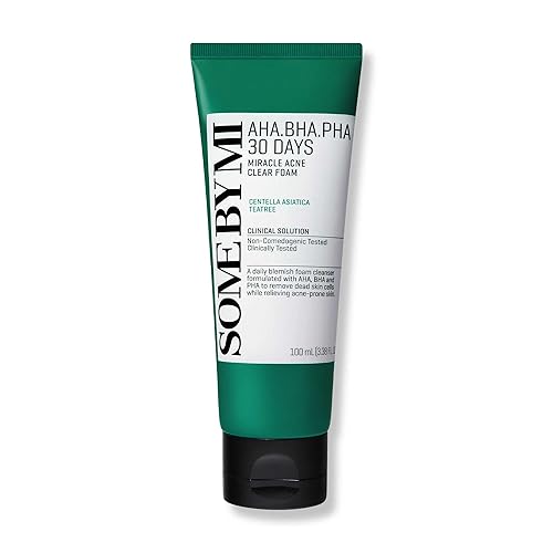SOME BY MI AHA BHA PHA 30 Days Miracle Acne Clear Foam - 3.38oz, 100ml - Korean Acne Face Wash for Smooth & Clear Skin - Salicylic Acid Cleanser Beauty & Personal Care SOME BY MI