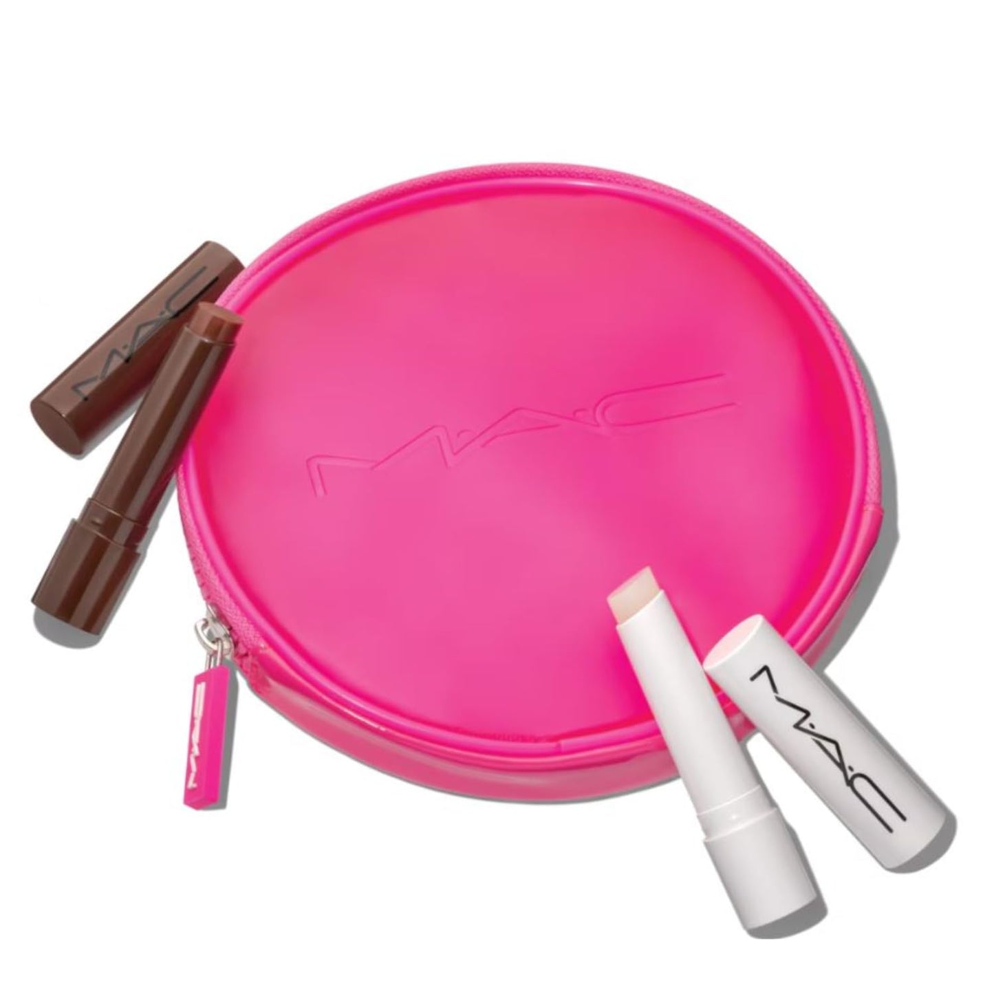 MAC Cosmetics Limited Edition Amped Squirt Plumping Gloss Stick Set - Lower Cut (Sheer Brown) and Clear Beauty & Personal Care MAC