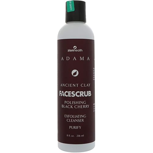 Adama Facescrub Black Cherry Zion Health 8 fl oz Liquid Beauty & Personal Care Zion Health