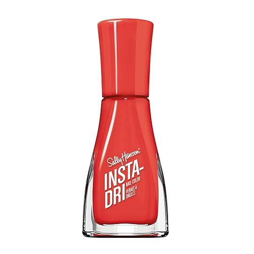 Sally Hansen Insta-Dri®, Hail Cherry, Quick Dry, Long Lasting, Streak-Free Shine, Red Nail Polish Beauty & Personal Care Sally Hansen