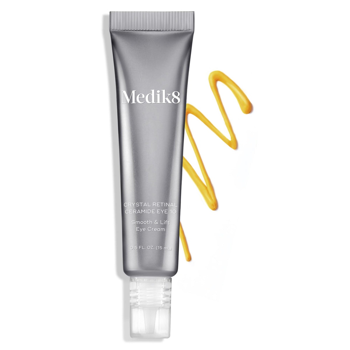 Medik8 Crystal Retinal Ceramide Eye 10 - Lifting Eye Cream with Vitamin A - Smoothing Under Eye Cream for Wrinkles and Sensitive Skin - 0.5 oz