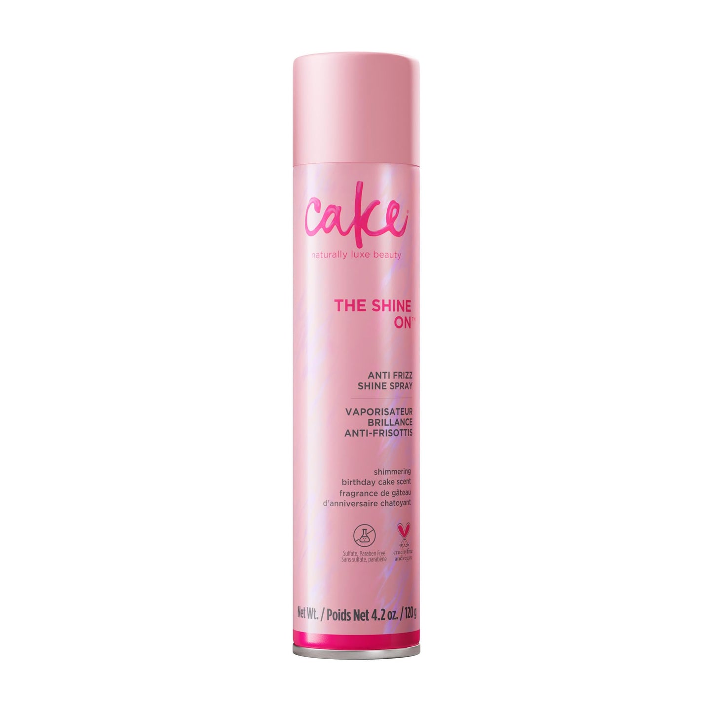 Cake Beauty Anti Frizz Shine Spray, The Shine On - Blocks Humidity for Smooth, Frizz Free, Shiny Hair - Safflower, Sweet Almond, Moringa & Argan Oil Beauty & Personal Care Cake Beauty