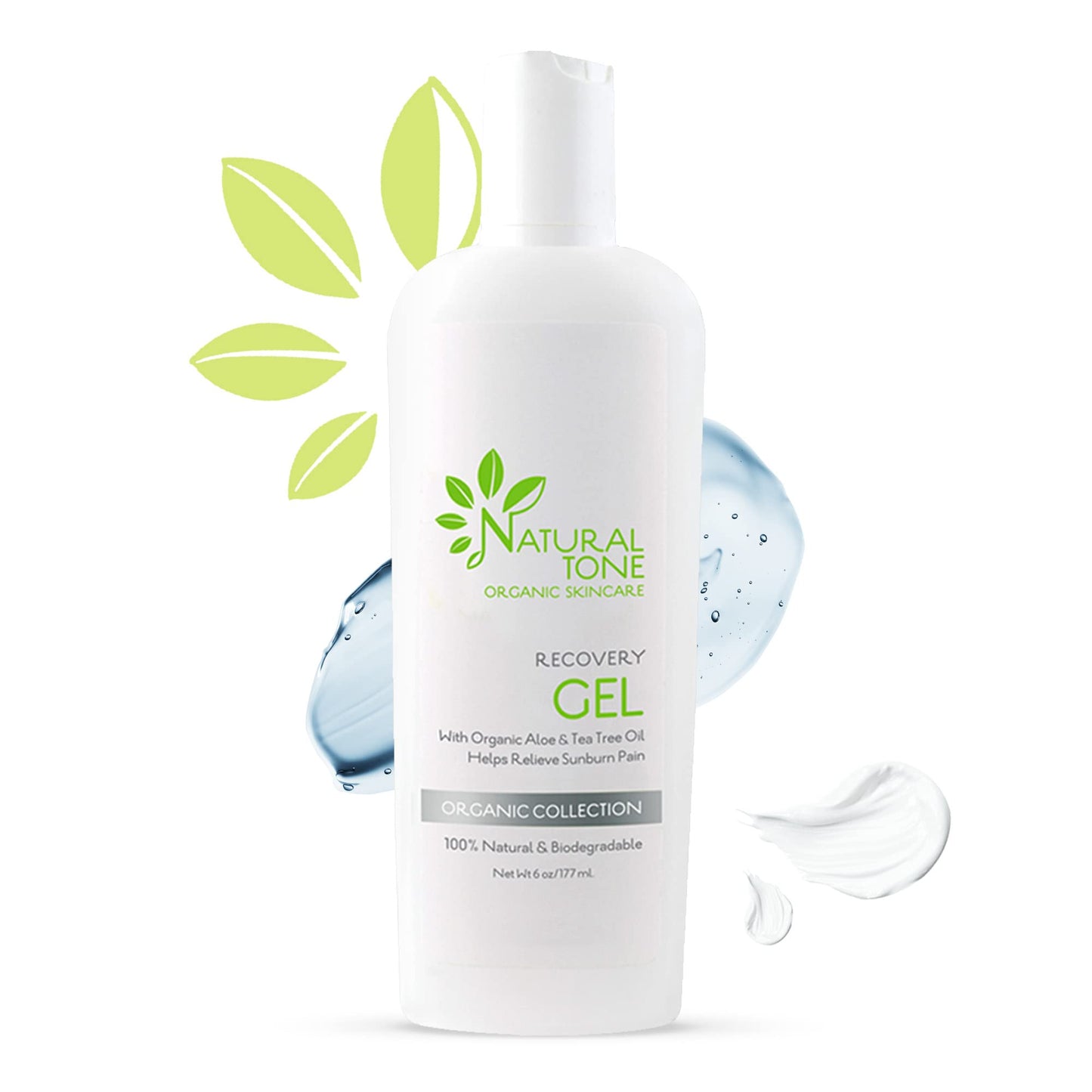 Aloe Vera Recovery Gel 6 oz - Natural Tone Organic Skincare Beauty & Personal Care Natural Tone Organic Skincare