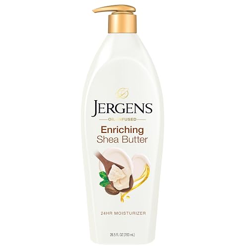 Jergens Shea Butter Hand and Body Lotion, Deep Conditioning Moisturizer, 3X More Radiant Skin, with Pure Shea Butter, Dermatologist Tested, 26.5 Oz Beauty & Personal Care Jergens
