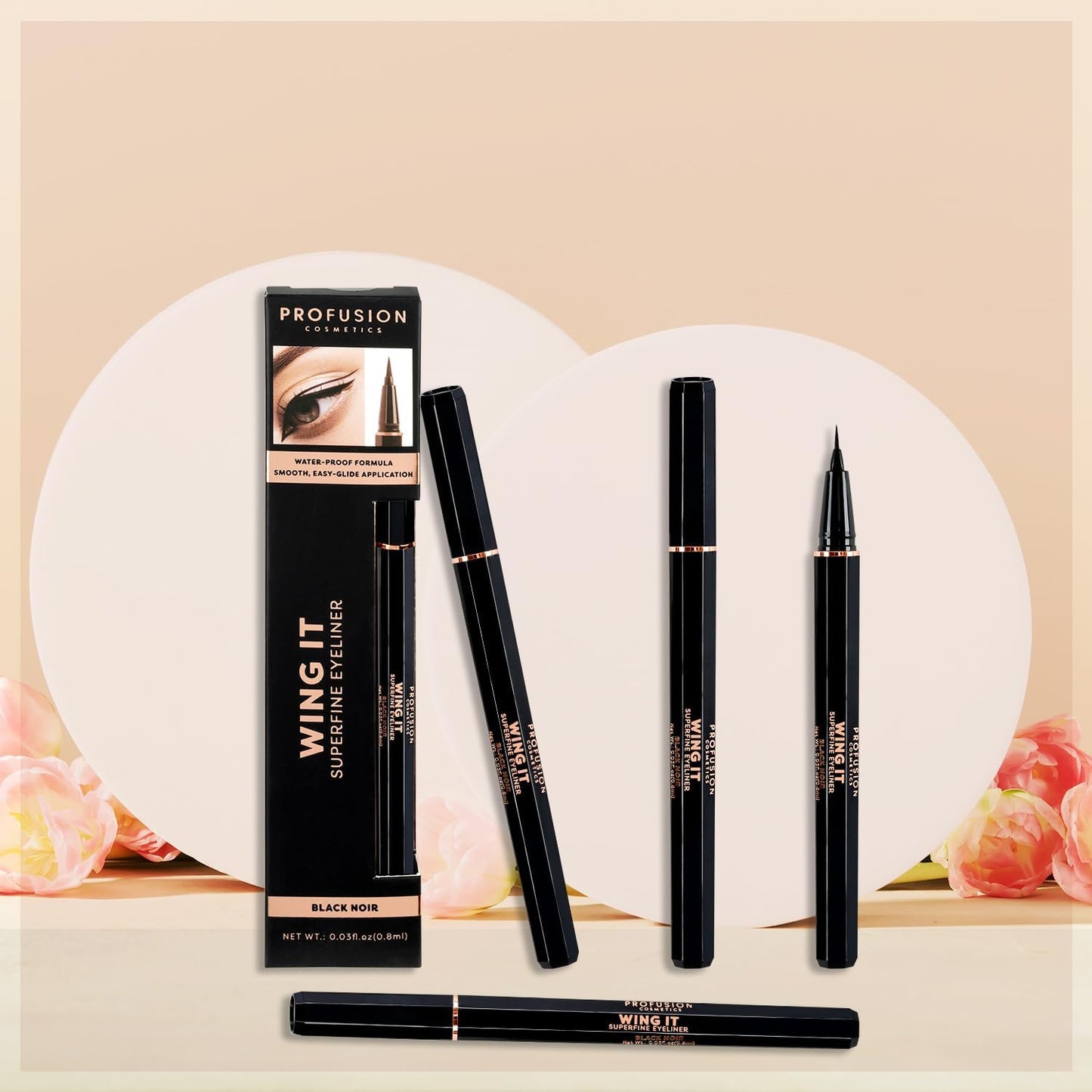 Profusion Cosmetics WING IT Superfine Eye Liner - Makeup with Long Lasting, Cruelty-free and Wonderful Design Eye Liner Beauty & Personal Care Profusion Cosmetics