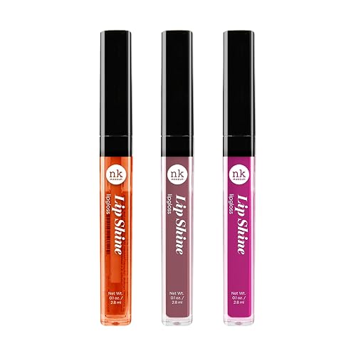 NICKA K NEW YORK Lipshine, Cosmetics, vibrant colors, bright colors, shining lips, lip shine, long lasting (AMZ285) Beauty & Personal Care NICKA K NEW YORK
