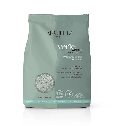 Argiletz Laboratoires French Green Clay | Ultra-Ventilated | Sourced and Produced in France | 300g/10.5 oz Beauty & Personal Care Argiletz