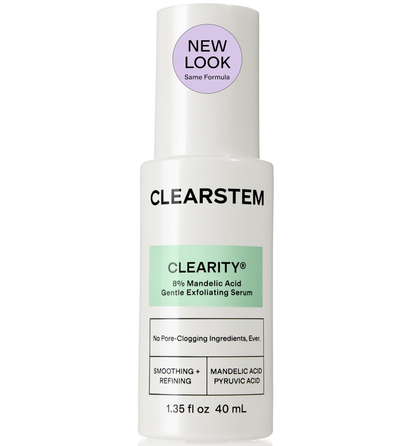CLEARSTEM - CLEARITY The Blackhead Dissolver Mandelic Acid Serum - Vitamin C, Turmeric, Collagen Boost - All Skin Types - Facial Skin Care Products Beauty & Personal Care CLEARSTEM