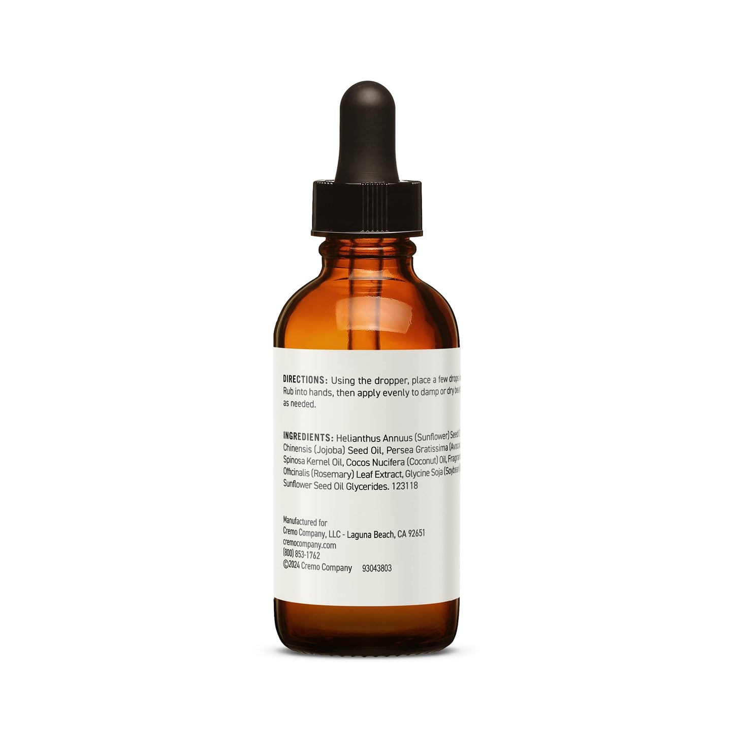 Cremo Revitalizing Beard Oil, Cedar Forest, 1 fl oz, 6-Pack Beauty and Personal Care Cremo