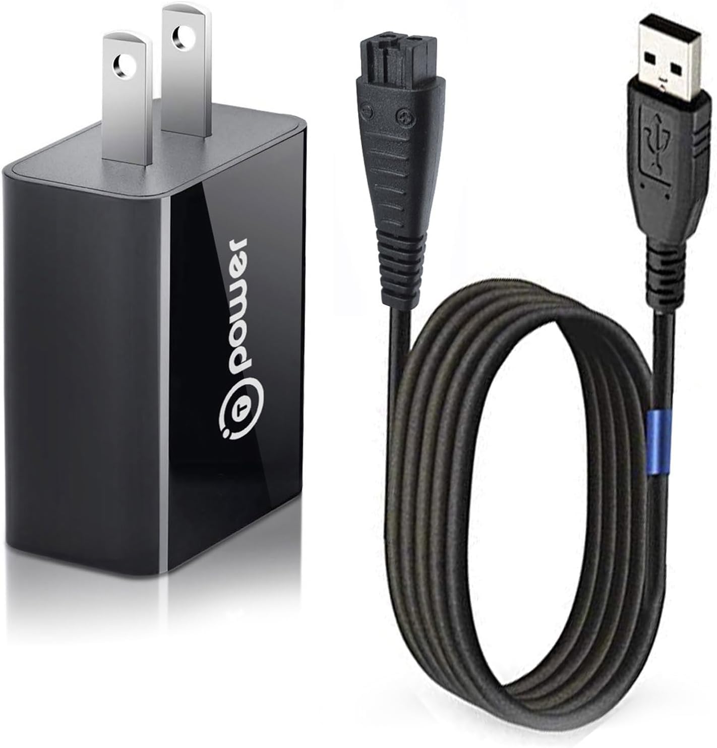 T POWER 5v Charger for Panasonic Arc3 Arc4 Arc5 WESLV81K7P58 ES-LV Series Re7-87 Re7-51 Re7-59 Es-lv97-k Es-lv65-s Es-lv67-k Electric Shaver Razor Ac Beauty and Personal Care T POWER