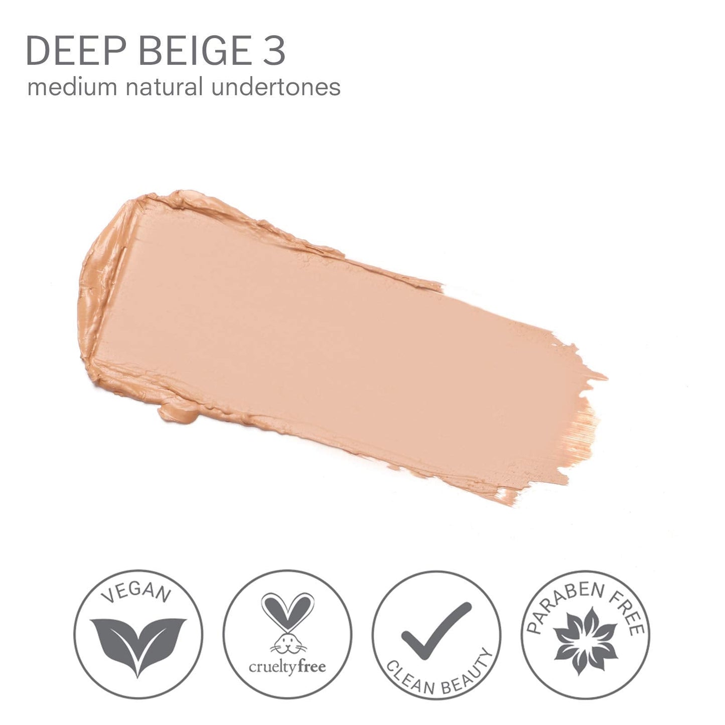 Camera Stick Foundation by True + Luscious - Full Coverage Cream Foundation - Non-Comedogenic & Hydrating Formula - Vegan, Paraben Free, & Cruelty Beauty & Personal Care True + Luscious