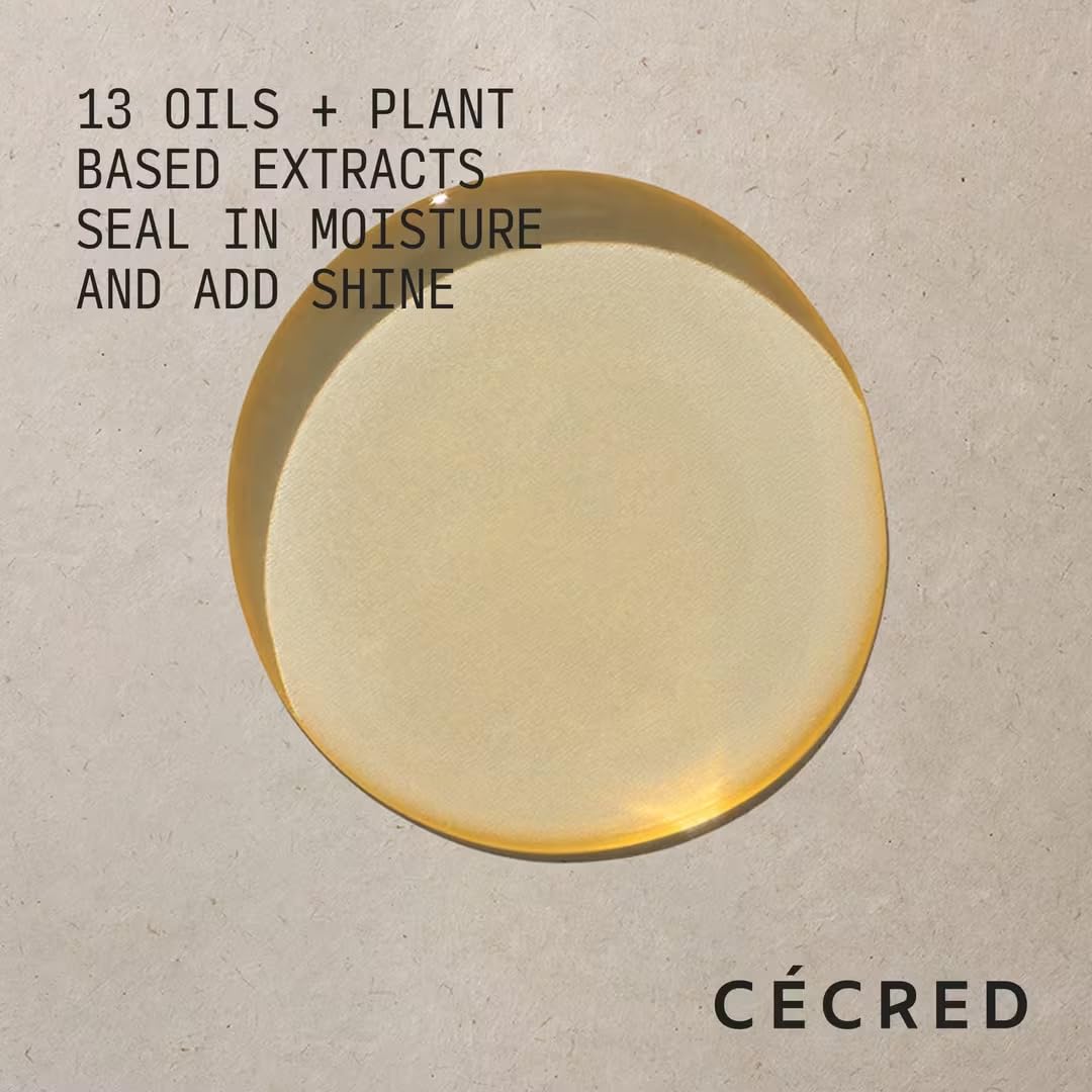 Cécred Nourishing Hair Oil 1.7 oz - Lightweight Hydrating Oil with 13 Botanical Oils & Extracts - Creates Natural Shine, Hydrates & Nourishes Dry Beauty & Personal Care Cécred