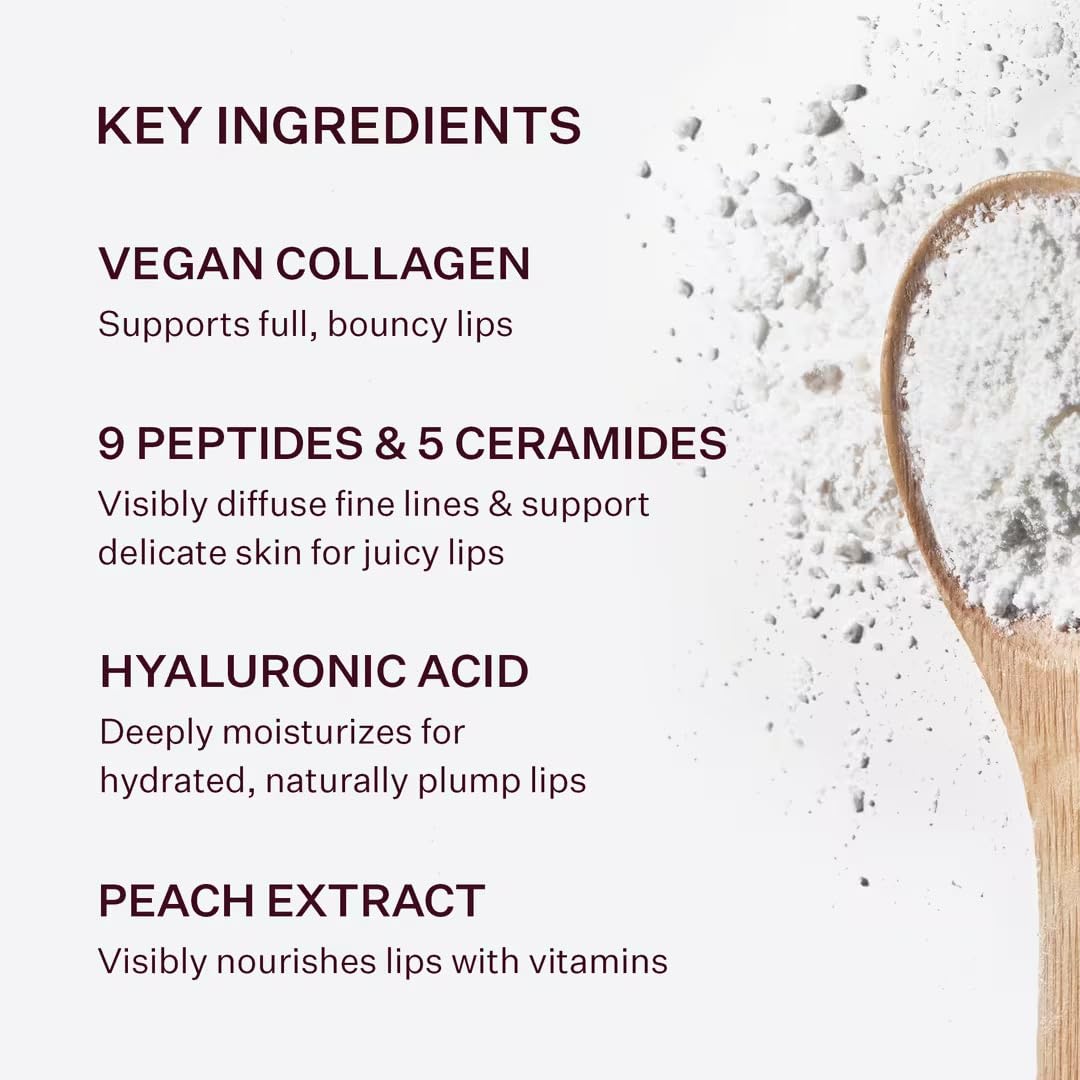 Peach & Lily Collagen Cushion Peptide Sugar Plum Lip Balm Beauty & Personal Care Peach & Lily