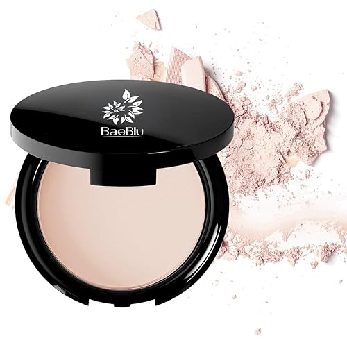 Organic Pressed Setting Powder - Talc-Free & Non-Toxic Translucent Powder with Matte Finish - Oil Absorbing, Pore Minimizing, 16 Hour Wear for All Beauty & Personal Care BaeBlu