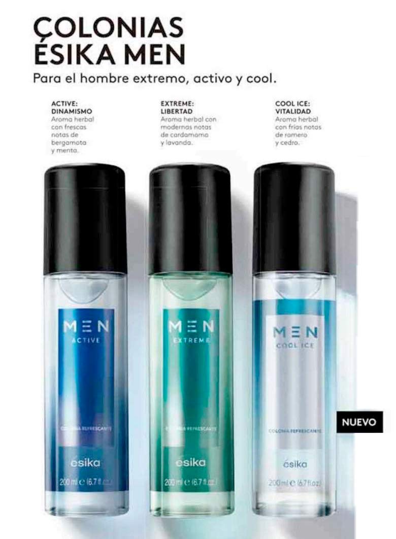 Esika Men Active Refreshing Cologne, Herbal Aroma with Fresh Notes of Bergamot and Mint, 6.7 fl oz / 200ml Beauty & Personal Care Esika L'Bel