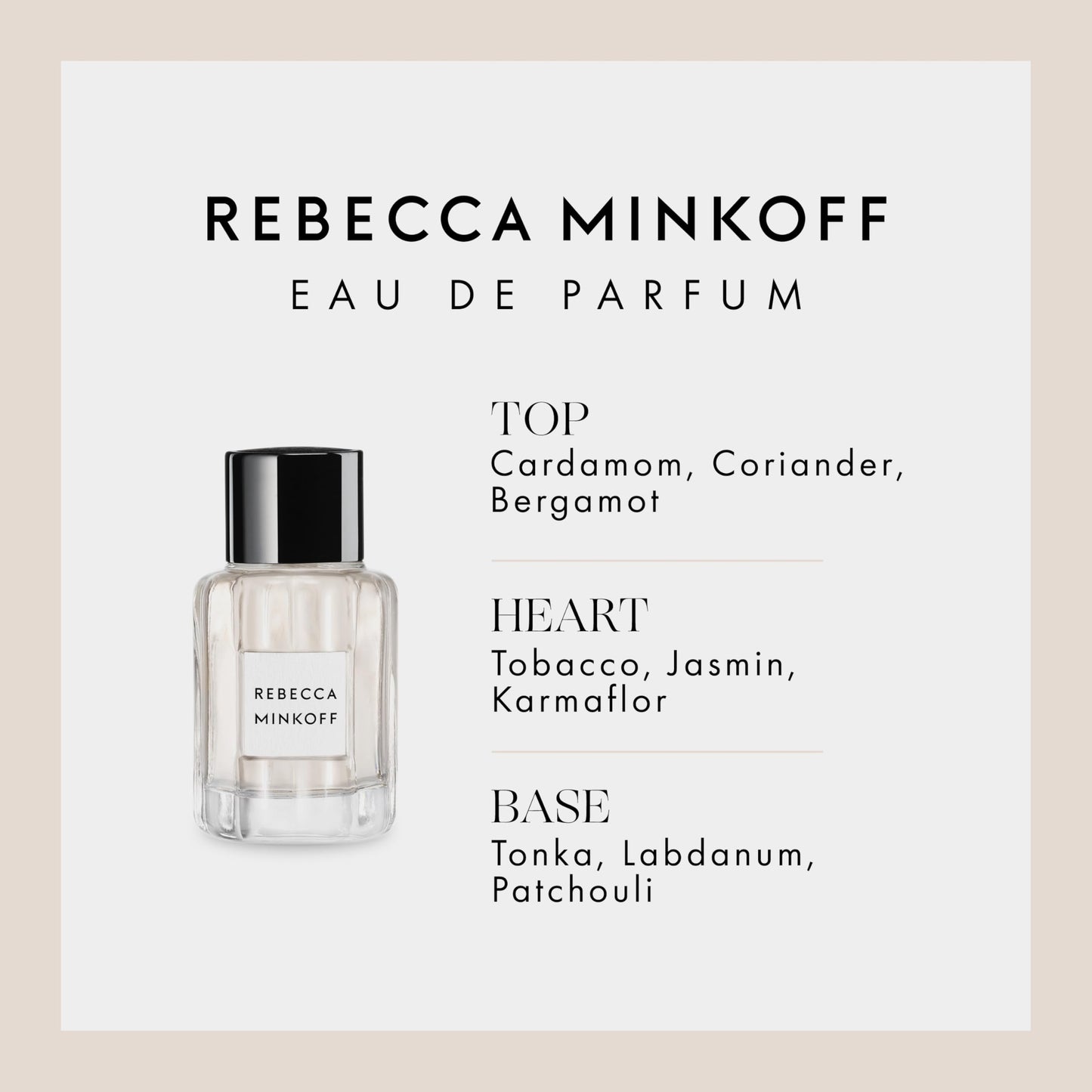 Rebecca Minkoff Perfume for Women - Women's Perfume with Notes of Cardamom, Coriander, Bergamot, Tobacco, Jasmin, Tonka, and Patchouli - 3.4 oz. Beauty & Personal Care Rebecca Minkoff