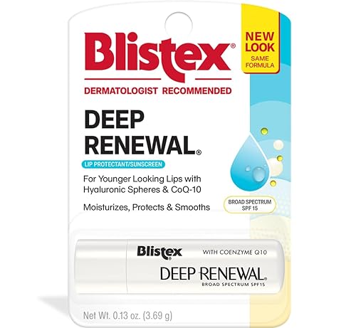 Blistex Deep Renewal Lip Protectant Sunscreen Balm, 0.13 Ounces (3.69g) (Pack of 4) Beauty & Personal Care Blistex