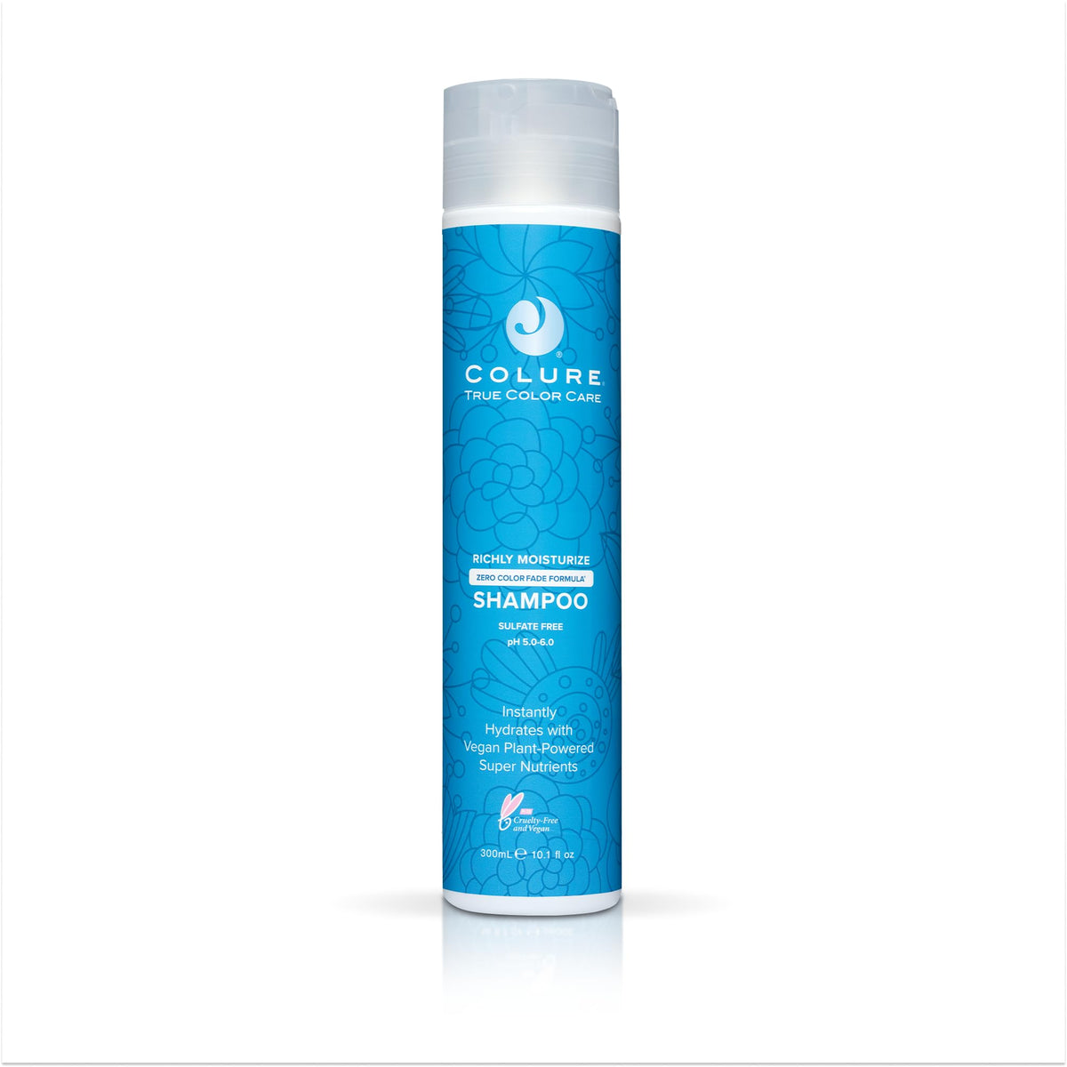 COLURE Richly Moisturize Shampoo 10 oz - Superior Hydrating Sulfate Free Cleanser for Dry Color Treated Hair Care