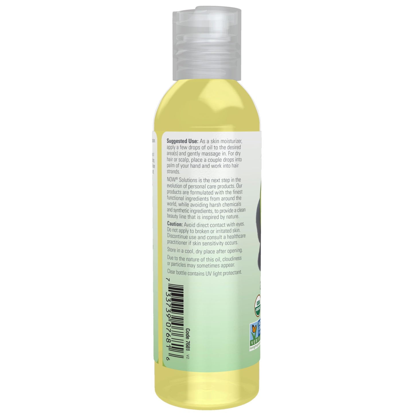 NOW Foods Solutions, Organic Avocado Oil, 100% Pure Moisturizing Oil, Nutrient Rich and Hydrating, 4-Ounce Beauty & Personal Care NOW Foods