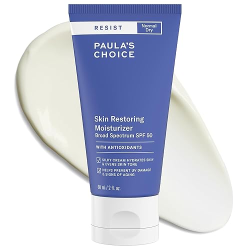 Paula's Choice RESIST Skin Restoring Moisturizer SPF 50, UVA & UVB Protection, Shea Butter & Niacinamide, Anti-Aging Sunscreen for Dry Skin, 2oz Beauty & Personal Care Paula's Choice