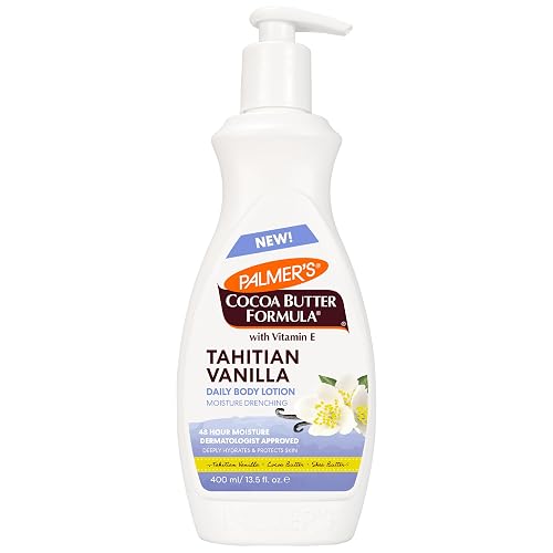 Palmer's Cocoa Butter Formula Tahitian Vanilla Body Lotion, 13.5 Oz, Daily Moisturizing Lotion for Dry Skin with Shea Butter & Vitamin E, Hydrates Beauty & Personal Care Palmer's