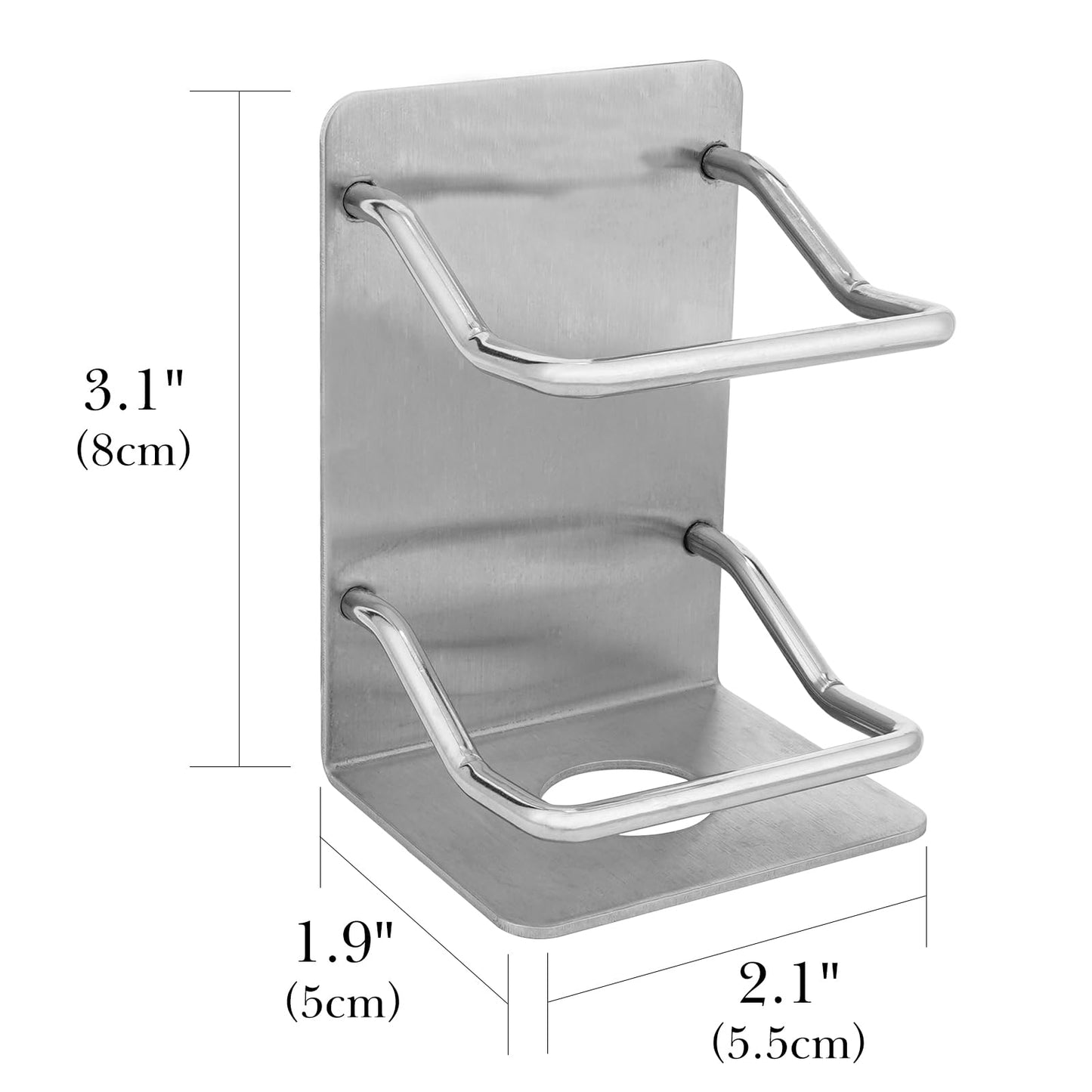 Linkidea 2 Pack Stainless Steel Electric Razor Holder for Shower, Shaver Organizer Compatible with Braun Series 5, Philips Series 2400, 5000x, 9000 Beauty and Personal Care Linkidea
