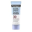 Neutrogena Ultra Sheer Dry-Touch Sunscreen SPF 30 for Face & Body, Lightweight Non Greasy Broad Spectrum UVA/UVB Protection, No White Cast, Water Beauty & Personal Care Neutrogena
