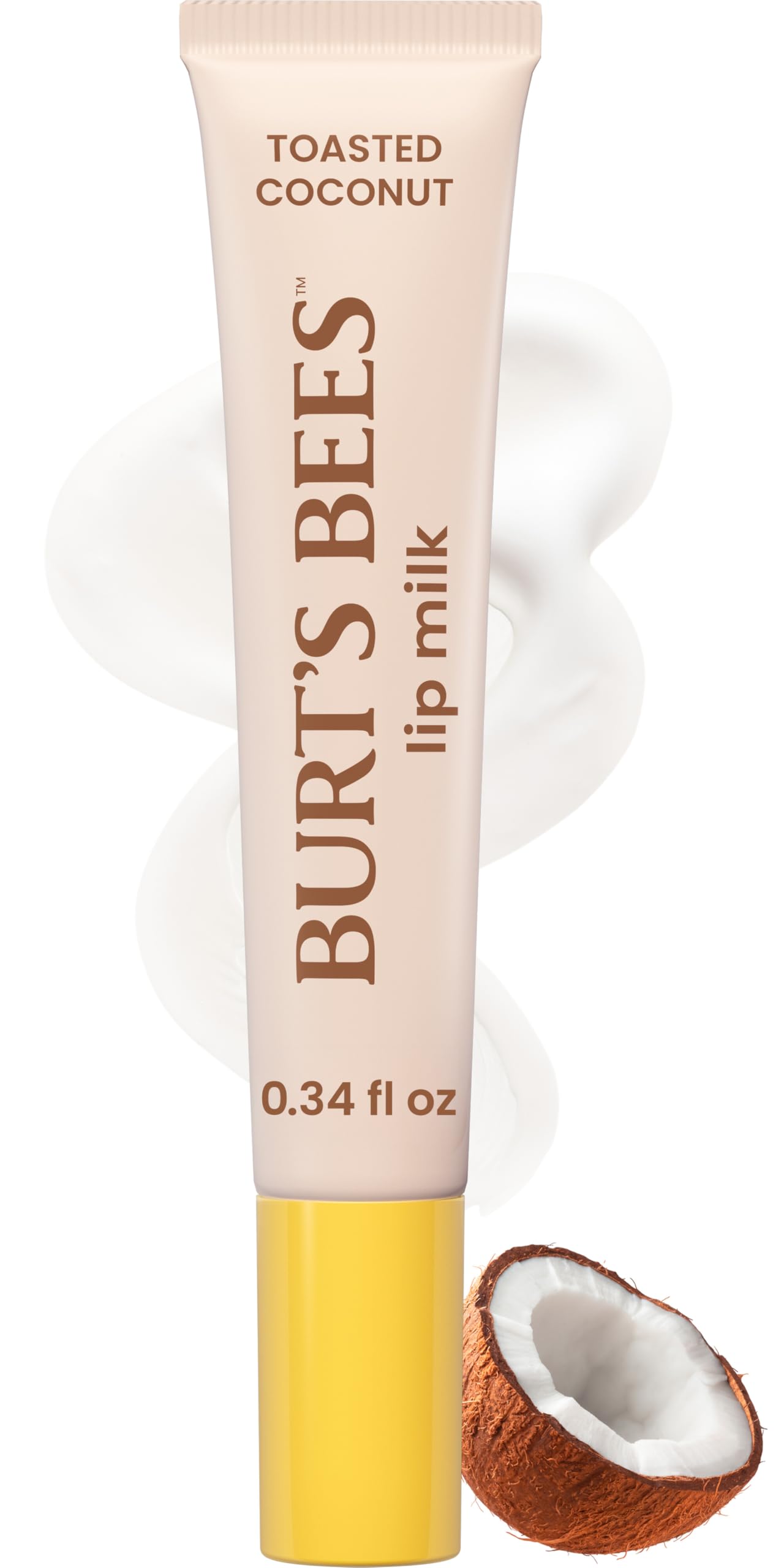 Burt’s Bees Lip Milk, Daily Lip Moisturizer, Toasted Coconut, Vitamin Enriched Moisturizing Lip Balm with Almond Milk and Jojoba Oil, Hydrating Beauty and Personal Care Burt's Bees