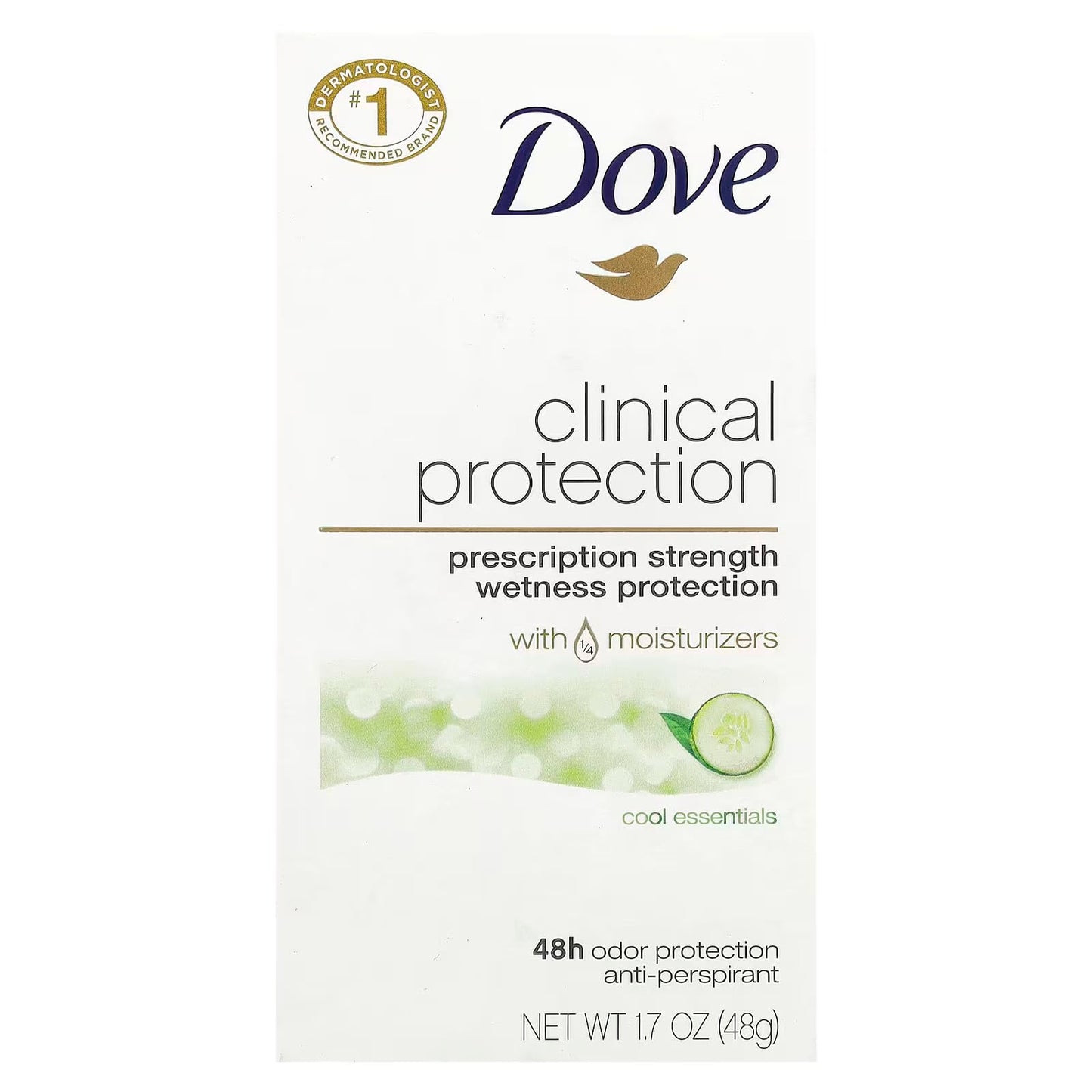 Dove Clinical Protection Anti-Perspirant Deodorant Solid, Cool Essentials 1.70 oz (Pack of 6) Beauty and Personal Care Dove