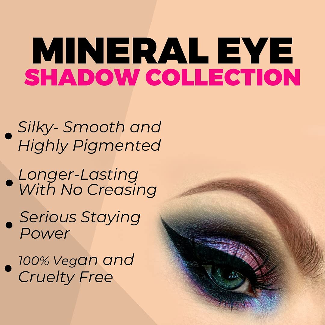 Concrete Minerals Eyeshadow, Longer-Lasting With No Creasing, 100% Vegan and Cruelty Free, Loose Mineral Powder, Handmade in USA (Black Magic) Beauty & Personal Care Concrete Minerals