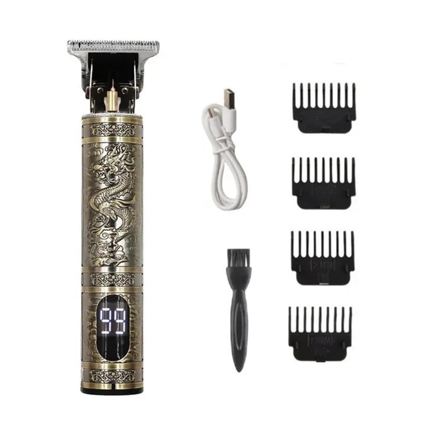 Razors Hair Cutting Machine Hair Clippers Rechargeable Beard Shaver Professional Electric Hair Trimmer for Men Barber(Gold Dragon A) Beauty and Personal Care EWKYLSEM