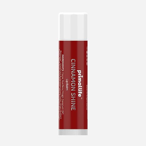 Primal Life Organics - Lip Balm, Hydrating Lip Care with Shea Butter, Beeswax, Coconut Oil, All-Day Moisturizing (Cinnamon) (Tinted, 0.15 Ounce (Pack Beauty & Personal Care Primal Life Organics