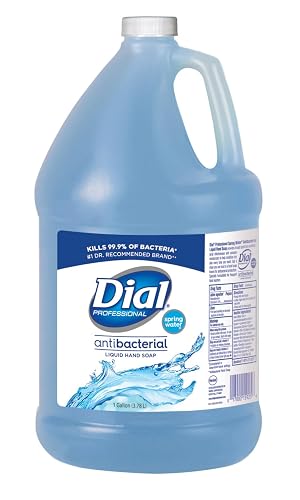 Dial Antibacterial Defense Liquid Hand Soap + Aloe, Spring Water Scent, 1 Gallon Hand Soap Refill, Dermatologist-Tested, Gentle Formula Beauty & Personal Care Dial
