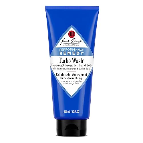 Jack Black Turbo Wash Energizing Body & Hair Cleanser, 10 Fl Oz - Rosemary, Eucalyptus & Juniper Berry - Mens Body Wash, Mens Shampoo, Skin Care, Hair Beauty & Personal Care Jack Black